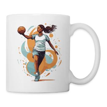 Iconic Handball Style Handball Player Streetwear - Mug - white - Right