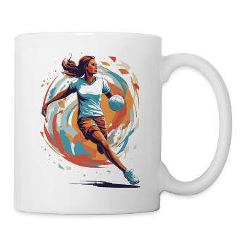 Handball player streetwear Iconic style - Mug - white - Right