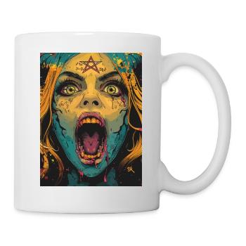 The Female Devil mit Pentagramm - Tasse - Weiß - Rechts
