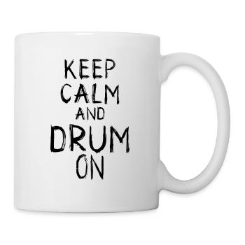 Keep Calm and Drum On - Mug - white - Right
