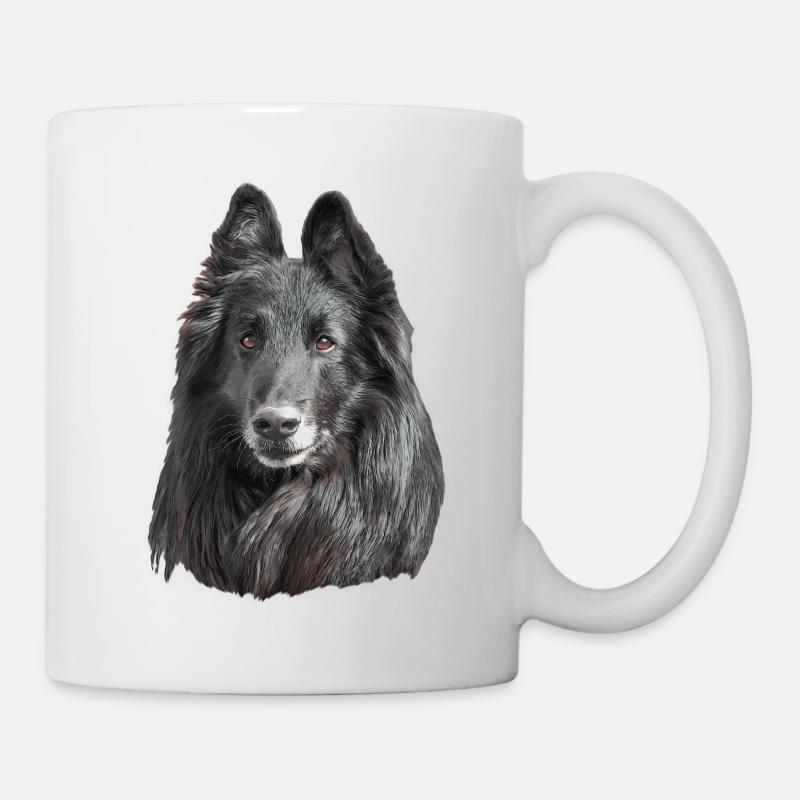 Groenendael Belgian Shepherd - Mug - white