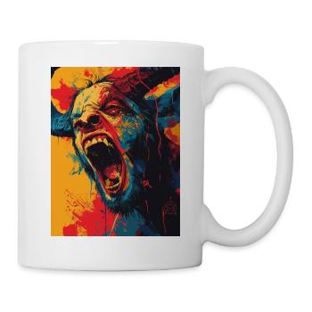 The Devil mit Pentagramm - Tasse - Weiß - Rechts