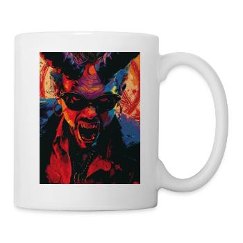 The Devil mit Pentagramm - Tasse - Weiß - Rechts