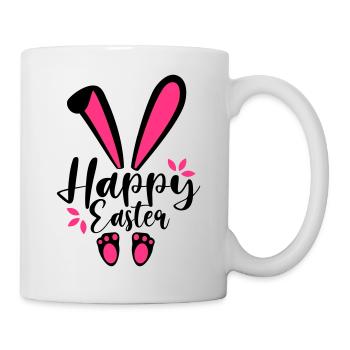 Happy Easter Bunny - Tasse - Weiß - Rechts