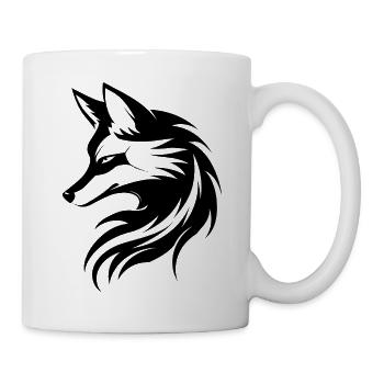 Fox Tattoo - Mug - white - Right