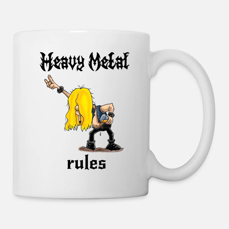 Les règles du Heavy Metal - Mug blanc - blanc