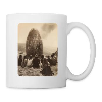 praise the egg monolith - Mug - white - Right