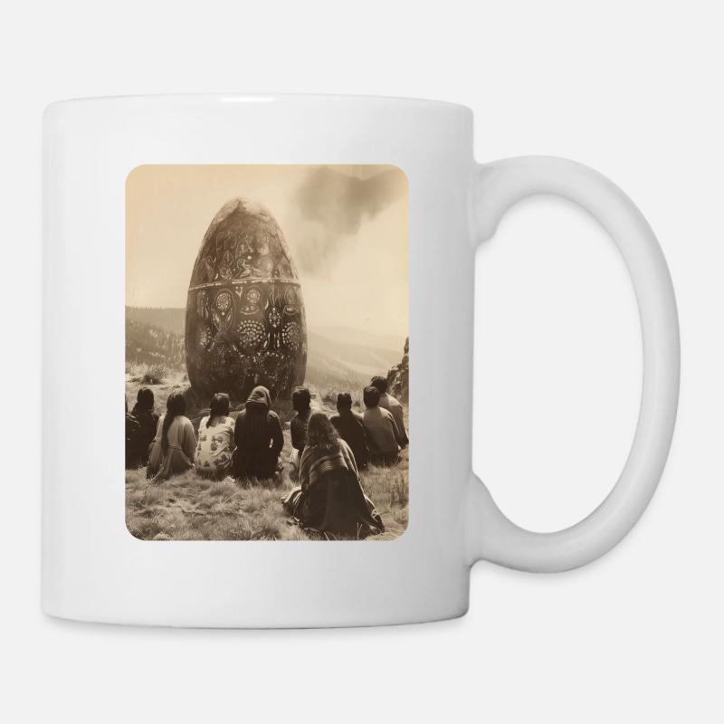 praise the egg monolith - Mug - white