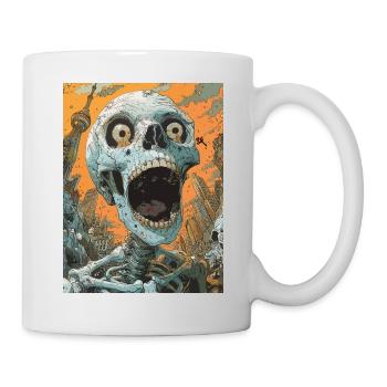 The Skull - Skull, Totenkopf, Teufel - Tasse - Weiß - Rechts