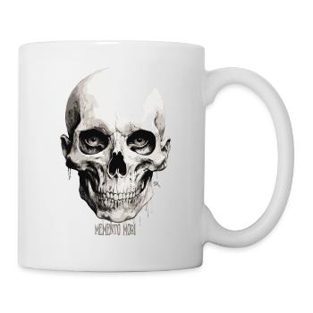Memento mori - Skull Totenkopf - Tasse - Weiß - Rechts