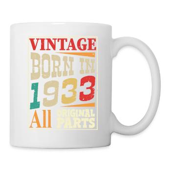 Vintage born in 1933 - Original parts - Mug blanc - blanc - Droite