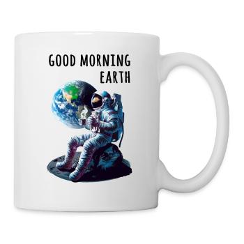 Bonjour astronaute de la Terre - Mug blanc - blanc - Droite