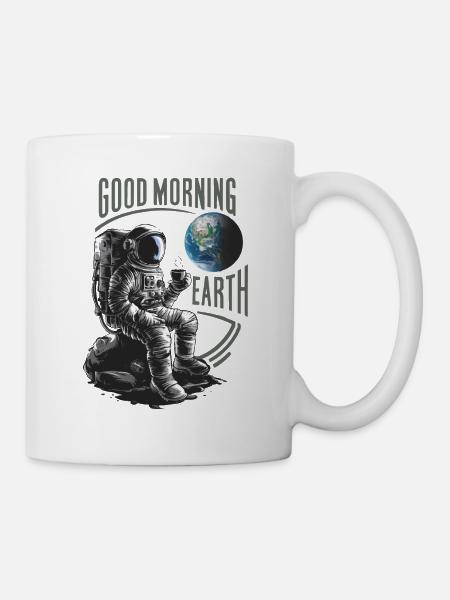 Good morning earth Astronaut - Mug - white