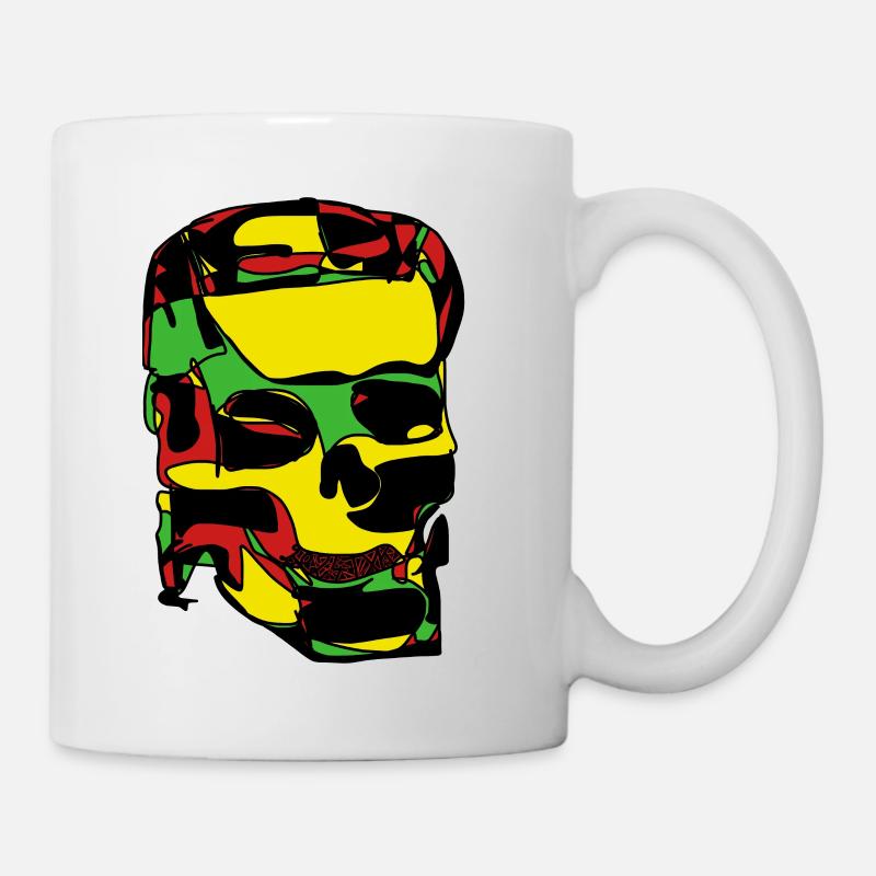 skull - Mug - white