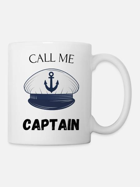 Appelez-moi le capitaine - Mug blanc - blanc