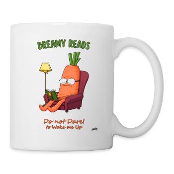 Carrot in a Comfy Chair: The Book Lover's Dream - Mug - white - Right