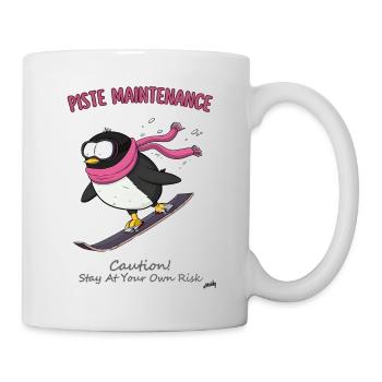 Pistenpinguin: Der Pisten-Shredder-Buddy - Tasse - Weiß - Rechts