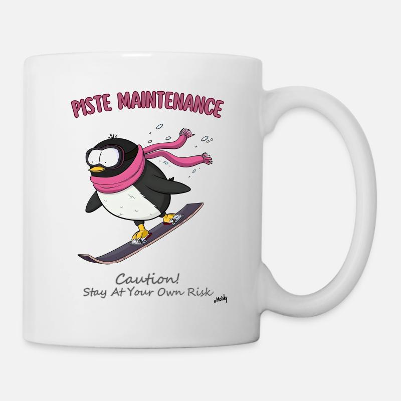 Pistenpinguin: Der Pisten-Shredder-Buddy - Tasse - Weiß