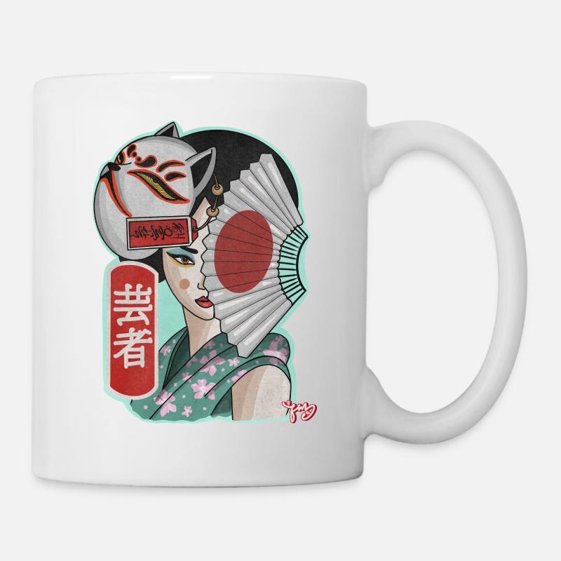 geisha - Mug blanc - blanc