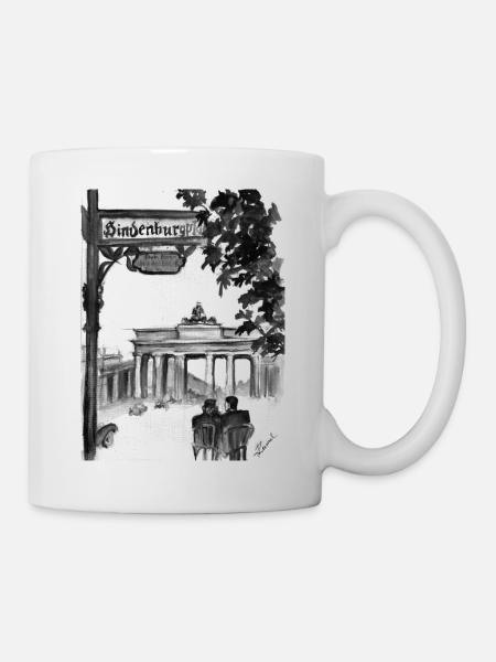 Brandenburg Gate Nostalgia - Mug - white