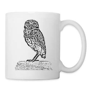 Die Eule - Tasse - Weiß - Rechts