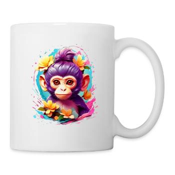 Singe Singe V1 24 01 - Mug blanc - blanc - Droite