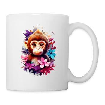 Singe Singe V1 24 14 - Mug blanc - blanc - Droite