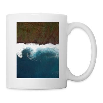 Steilküste am Meer - Tasse - Weiß - Rechts