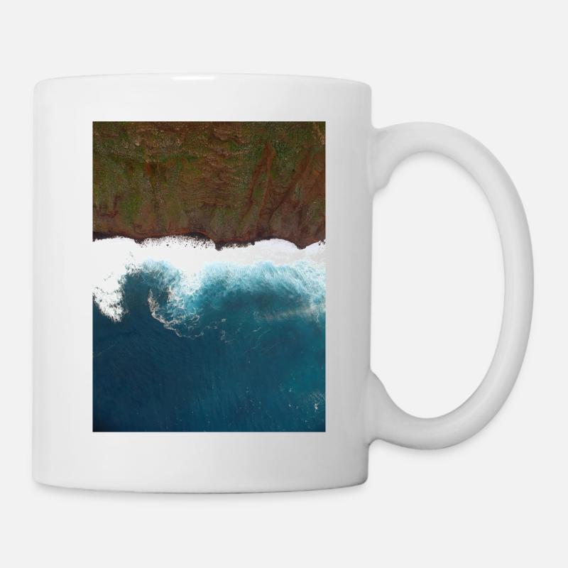 Falaises en bord de mer - Mug blanc - blanc