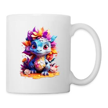 Dino Dinosaurier V1 24 05 - Tasse - Weiß - Rechts