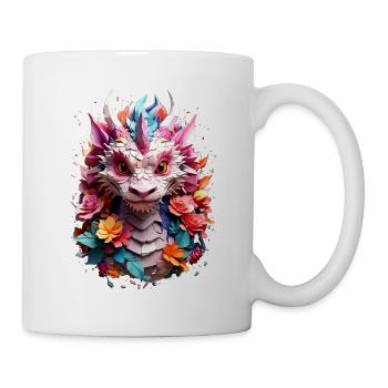 Drache Dragon V1 24 09 - Tasse - Weiß - Rechts