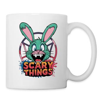Bunny - Comicstyle, Pentagramm, Hase, Zombie - Tasse - Weiß - Rechts