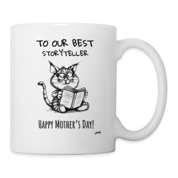To our best storyteller, Happy mother´s day! - Mug - white - Right