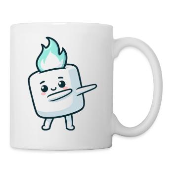 Süßer Marshmallow Dabbing Zucker Comic - Tasse - Weiß - Rechts