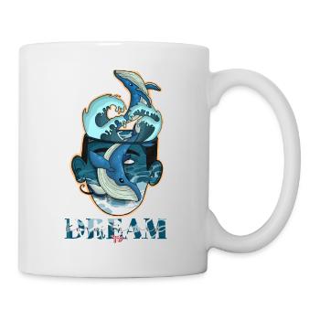 Rêve né pour gagner - Mug blanc - blanc - Droite