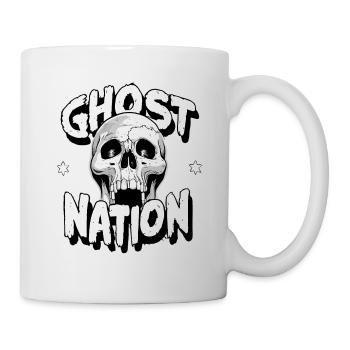 Ghost Nation, Geist, Totenkopf, Skull - Tasse - Weiß - Rechts