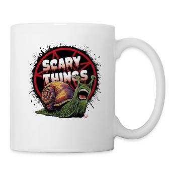 Schnecke - Comicstyle, Pentagramm, Scary - Tasse - Weiß - Rechts