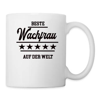 Beste Wachfrau Sicherheitsdienst Wachdienst - Tasse - Weiß - Rechts