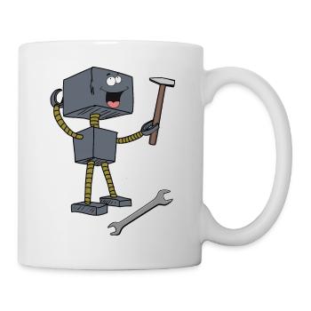 Hand Window Robot Tool Technology Technology - Mug - white - Right