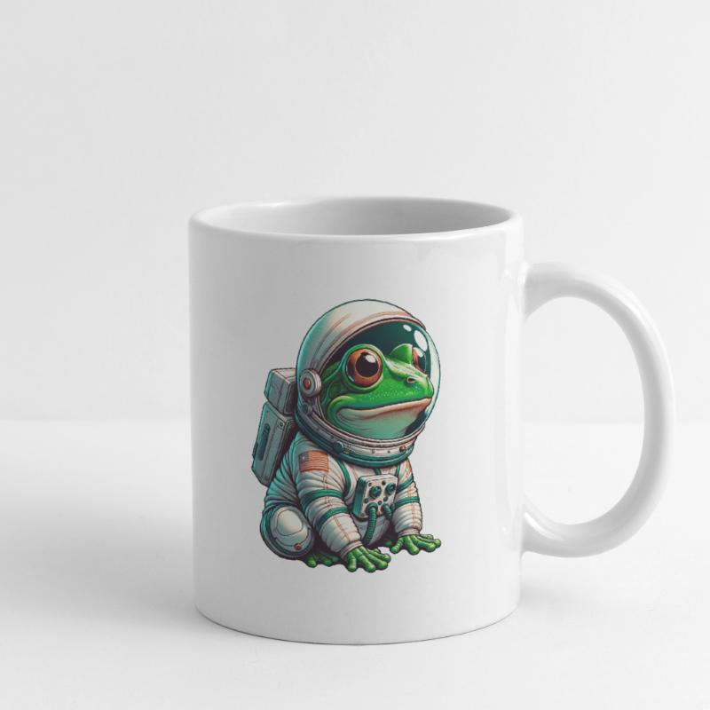 Grenouille astronaute dans l’espace Mug blanc