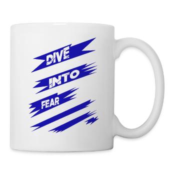 cultivating courage cool present idea awesome - Tasse - Weiß - Rechts