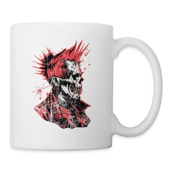 T-shirt Punk Rock Skull Explosion - Mug blanc - blanc - Droite
