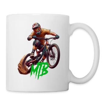 MTB Bike - Tasse - Weiß - Rechts