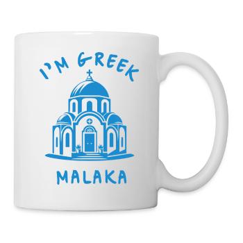 I'm Greek Malaka Ich bin Grieche - Tasse - Weiß - Rechts