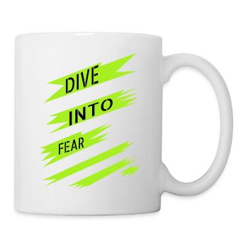 fun embracing courage courage and strength awesome - Tasse - Weiß - Rechts