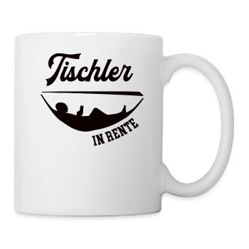 Tischler in Rente Rentenbeginn Tischlerei Chef - Tasse - Weiß - Rechts