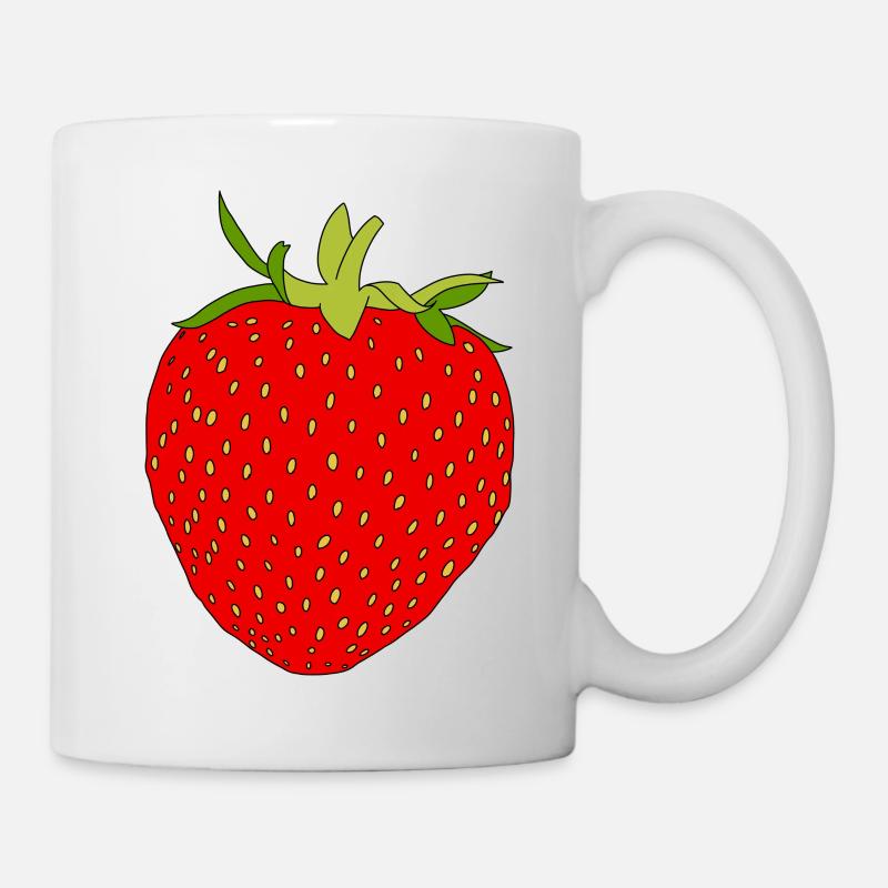 Fraise - Mug blanc - blanc