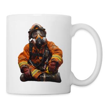 Pompier réveur - Mug blanc - blanc - Droite