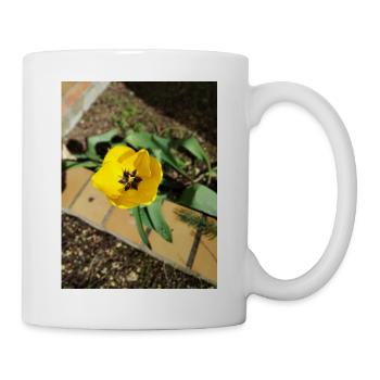 Yellow tulip - Mug - white - Right