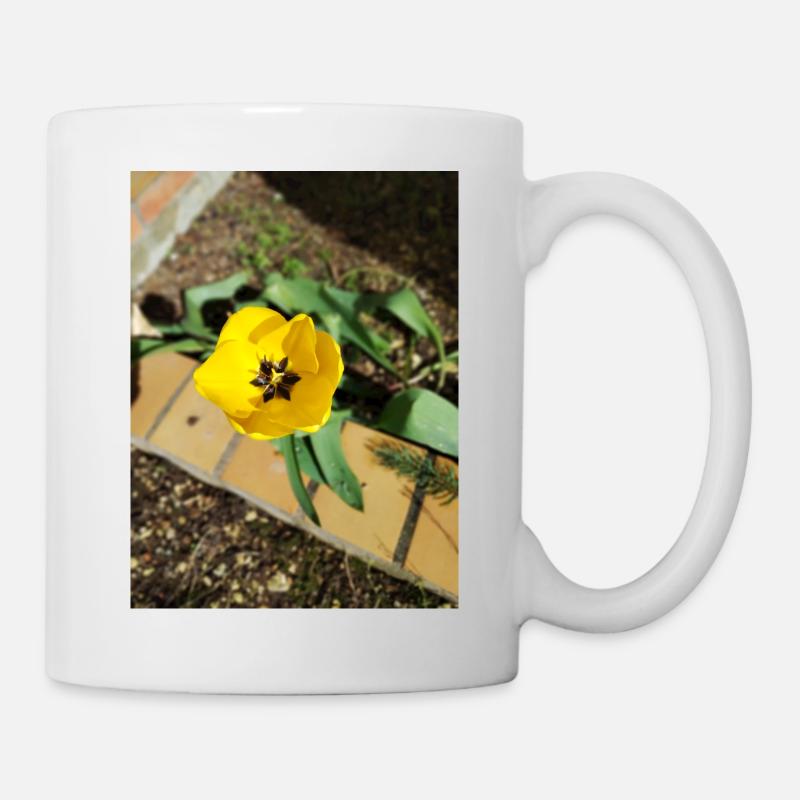 Yellow tulip - Mug - white